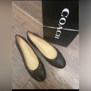 Coach quilted size 6 ballet flats